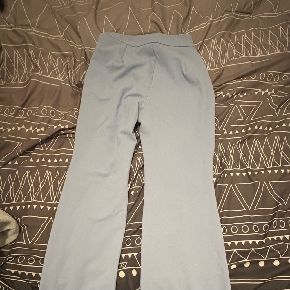 Light Blue Flared Pants